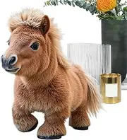 Robotic Horse for Kids, Smart Electric Simulation Horse Cute Plush, Realistic Educational Robotic Pet Plush for Boys Girls for Children's Day