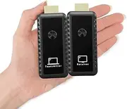 HDMI Wireless, 4K Wireless HDMI Transmitter and Receiver 4K with 30M Range, 5G Transmitter and Receiver 1080P for PC Laptop HDTV Projector Streaming TV Plug & Play No App Required