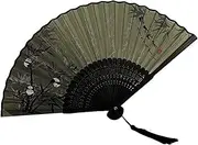 [STKARCV] Chinese Style Fan Vintage Folding Summer Female Dance with Tassel Portable Hand(3)