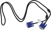 2pcs Durable Cable for Computer Monitor Projector to Connection with Outer Cover Supports Resolution for Laptops