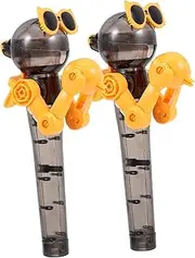 HAWILLOSCH Cute Robot Toys Lollipop Robot Holders Kids Toys Plastic Lollipop Holder Random Color