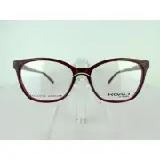 KOALI 8196K (RR041) Dark Red Crystal 53 x 15 135 Spring Hinge Eyeglass Frames
