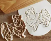 Papillon Standing Dog Cookie Cutter Pastry Fondant Dough Pet Animal Doggo