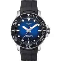 在飛比找momo購物網優惠-【TISSOT 天梭】水鬼 Seastar 1000 海洋之