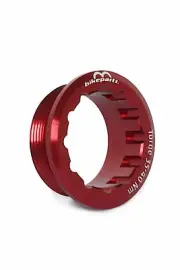 Cassette Lock Ring red - Lockring suitable for SHIMANO MICRO SPLINE 12 Speed.
