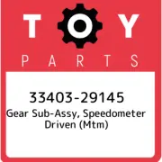 33403-29145 Toyota Gear sub-assy, speedometer driven (mtm) 3340329145, New Genui