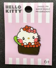 Hello Kitty Sushi Chibi Enamel Pin. Sanrio. NEW. Tiny Blue Dot On Face.