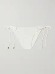 [Melissa Odabash] Melissa Odabash - Cancun Embellished Bikini Briefs - White - UK 10 UK 10 White