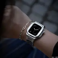 在飛比找蝦皮購物優惠-金屬錶帶 適用 Apple Watch 9 8 7 6 蘋果