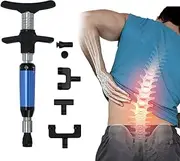 Massage Gun, 6 Levels Manual Spine Activator Chiropractic Adjustment Correction Tool with four Massager Head 6 Level with Four Heads