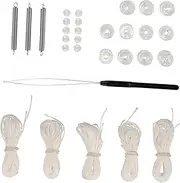 COMPUKAS Rv Pleated Shade Repair Kit Blinds Restringing for Day Night Pleated Shades Durable Cord Repair for Windows Easy Wide Application