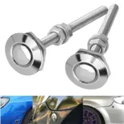 2x Car Bumper Release Quick Push Latch Bonnet Button Hood Pin Lock Clip Silver (for: Honda Civic)