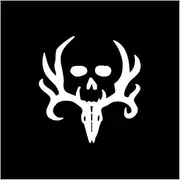 HaiRxr Fashion Car Stying Deer Hunt Hunting Punisher Decal Sticker Car Decal Window (Color : White)