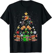 [X.Style] Funny Christmas Tree Motocross Xmas Sport Women Men Kids ds207 T-Shirt Black