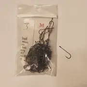 Bag of 100 Mustad 3263 Bronze Aberdeen Fine Wire Size 8 Fishing Hooks