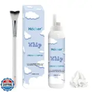 HAICHER Whipped Lash Shampoo, Eyelash Extension Cleanser + Brush, 100ml Lash
