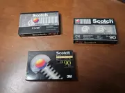 (3)Scotch Audio Cassette Tapes Normal Bias 2 CX 901 CX 60