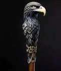 34inch wooden walking stick hand carved Eagle wooden walking cane