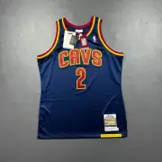100% Authentic Kyrie Irving Mitchell Ness 2015 2016 Rookie Cavaliers Jersey 40 M