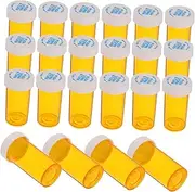 LIFKOME 25pcs Travel Medicine Container Portable Medicine Organizer with Safety Cap Food Grade Moisture and Sunlight for Health Care Products Storage