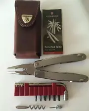 Victorinox Swiss Army Knife, Swisstool Spirit Plus & Pouch 53802 New In Box