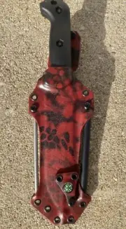 BECKER BK7 DANGLER KYDEX SHEATH /W 400GRIT&FERRO ROD(KNIFE NOT INCLUDED )