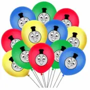 12pcs Thomas the Tank Engine Latex Balloon Set Birthday Party Decoration Supply
