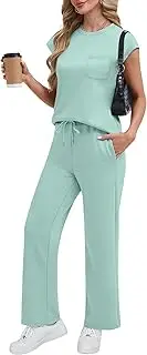 [RUBZOOF] Lounge Sets for Women 2 Piece Track Suits Outfits 2025 Travel Summer Casual Outfit Sets Matching Pants Set Clothing