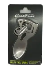 Eddie Bauer Multi-Tool Spork Outdoor Backpacking Knife Can Opener Screwdriver