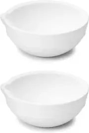 Ceramic Crucible Bowl, 2 Pcs Quartz Melting Dishes Pot For Melting Casting