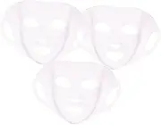 TOKIDNY 3pcs Silicone Facial Mask Reusable Face Mask Skincare Silicone Face Mask Covers Facial Cover For Reusable Face Sheet Mask Face Mask Cover Reusable Silicone Mask Cover