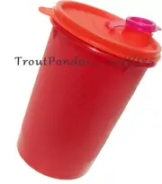 TUPPERWARE Mega Tumbler Handolier Beverage Container 32oz Vtg Hot on the Spot B