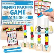 DREAMORIE Color Sorting Dementia Activities for Seniors, Alzheimers Products for Elderly, Memory Matching Games for Adults with Life Story Interviews, Gifts for Older Women Men