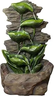 Lotus Leaf Rockery Flowing Water Fountain Outdoor Garden and Terrace Ornaments Floor-to-Ceiling Decorative Waterfall Function Little Surprise