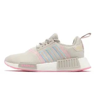 adidas 休閒鞋 NMD R1 W 女鞋 米白 奶茶 粉紅 Boost 愛迪達 GW9473