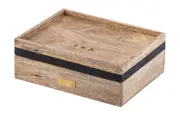 Academy James Wooden Tea Box Coffee Tea Bag Holder Chest Storage Box Organiser