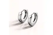 Solid 925 Sterling Silver Timeless Huggie Earrings