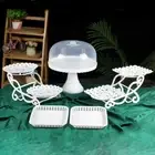 Foot Tray Cupcake Storage Stand Dessert Exhibition Rack Cake Display Plate