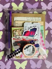 Junk Journal Starter Kit. Includes 40 Page Journal, 25 Ephemera’s + Gel Pen.