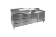 DSC-2100R-H KITCHEN TIDY CABINET WITH DOUBLE RIGHT SINKS