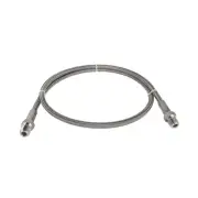 FITOK PTFE-Lined Stainless Steel Braided Hose 3/8 Male NPT 316 SS 24" Long