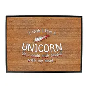 Animal I Wish Was A Unicorn - Funny Novelty Doormat Man Cave Floor mat