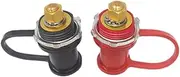 250A 12V Battery Charger Post Stud Remote Battery Terminals with Cap M10 Battery Jump Post for Auto Truck Boat ATV
