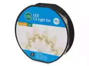 Winter Wonder Lane LED C3 String Light Set Warm White/White Wire 180ct 37.5ft