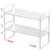 Jojocross Expandable Stackable Spice Rack Cabinet Shelf Organizer in Cabinets...