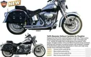 BAGGER NATION "Buzzsaw" Chrome Pipes by Paughco USA Harley Softail 1986-2014