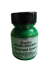 Angelus Pearlescent Leather Paint 1oz Emerald Green