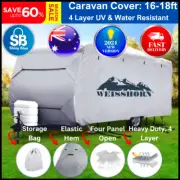 Caravan Cover Heavy Duty 16-18ft 4 Layer Waterproof Campervan Camper Pop Top UV