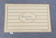 APF Marine Welcome Aboard Anti Fatique Boat Dock Mat Helm Pad Marine Mat