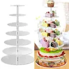 Wedding Cake Stand 3/4/5 Tier Acrylic Crystal Cupcake Display Shelf Holder Plate